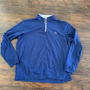 Rhoback XXL Blue Quarter-Zip Pullover